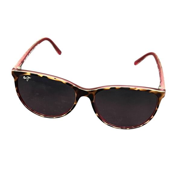 Maui Jim Polarized Ocean Cat Eye Sunglasses in Tortoise Raspberry MJ0723S-002 - Picture 1 of 9